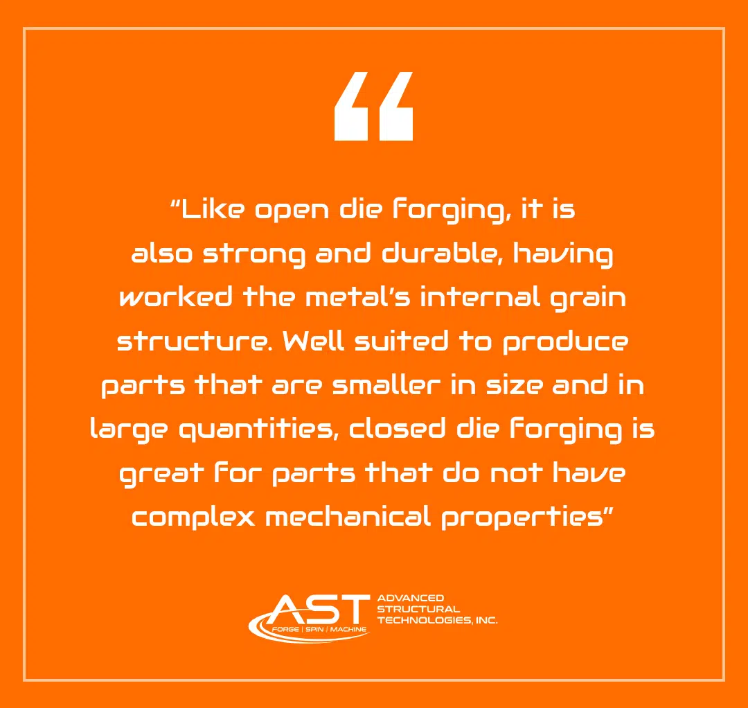 closed die forging applications